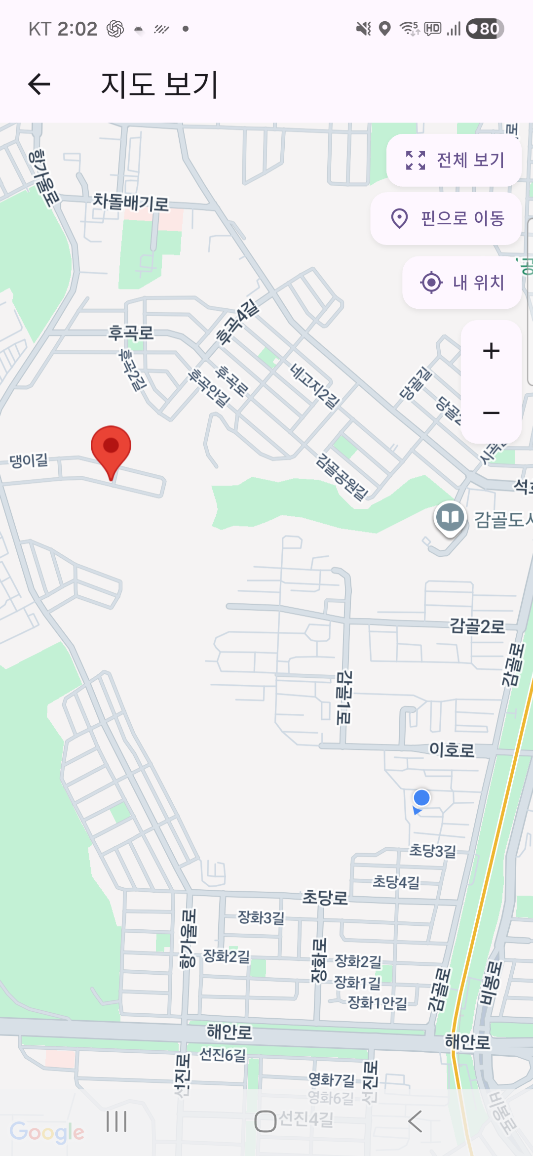 Map view with pin filters